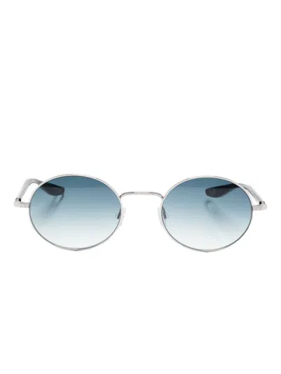 Barton Perreira Anamcara Oval-frame Sunglasses In Blue