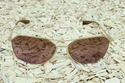 Pre-owned Barton Perreira Authentic B. Perreira Sunglasses Titanium Odyssey 61 Women Msrp 420 $ In Gold Titanium / Natural Mystic [gol/nam]
