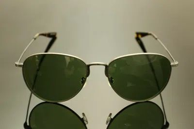 Pre-owned Barton Perreira Authentic  Sunglasses Mod Cruisaire 56 Men Pewter / Vintage Green In See Photo