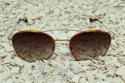 Pre-owned Barton Perreira Authentic  Sunglasses Model Gamine 56 Women Different Colors In Gold/crimsonenamel/smokeytopaz[gol/cri/smt]