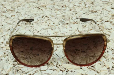 Pre-owned Barton Perreira Authentic  Sunglasses Model Rio 56 Color Gyr Gol Smt In See Photo