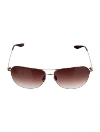 Pre-owned Barton Perreira Aviator Gradient Sunglasses In Black
