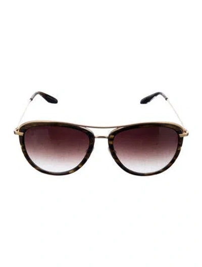 Pre-owned Barton Perreira Aviator Gradient Sunglasses In Multi