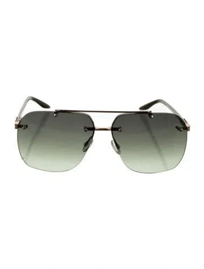 Pre-owned Barton Perreira Aviator Gradient Sunglasses In Multi