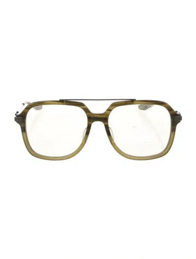 Pre-owned Barton Perreira Aviator Mirrored Sunglasses In Brown