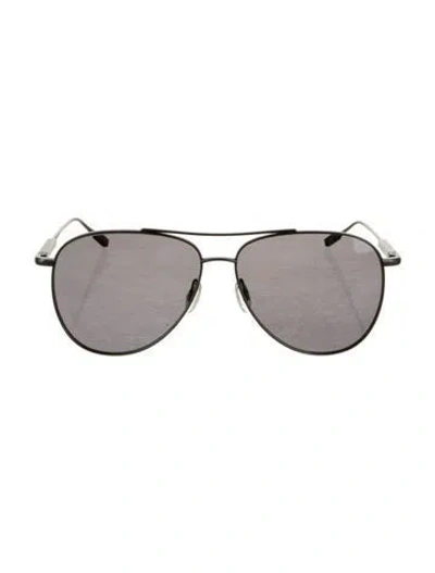 Pre-owned Barton Perreira Aviator Tinted Sunglasses In Gray