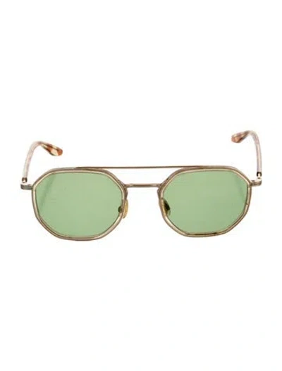 Pre-owned Barton Perreira Aviator Tinted Sunglasses In Neutrals