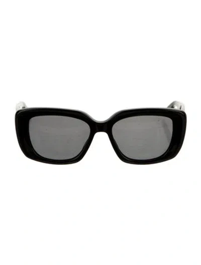 Pre-owned Barton Perreira Binti Square Sunglasses In Black