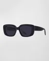 Barton Perreira Binti Zyl Square Sunglasses In Blue