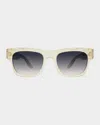 Barton Perreira Blackwell 53mm Rectangular Acetate Sunglasses In Multi