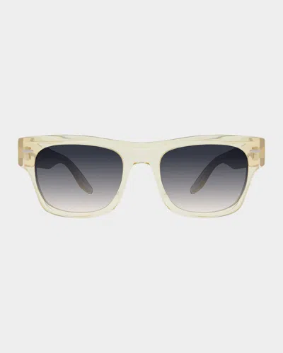 BARTON PERREIRA BLACKWELL 53MM RECTANGULAR ACETATE SUNGLASSES