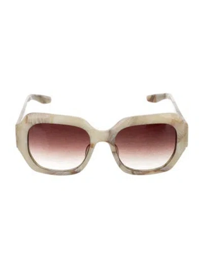 Pre-owned Barton Perreira Bolsha Oversize Sunglasses In Neutral