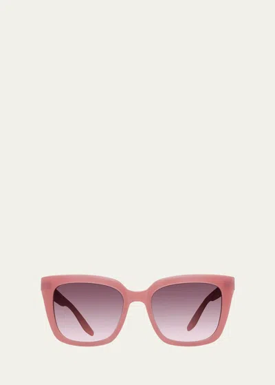 Barton Perreira Bolsha Zyl Square Sunglasses In Pink