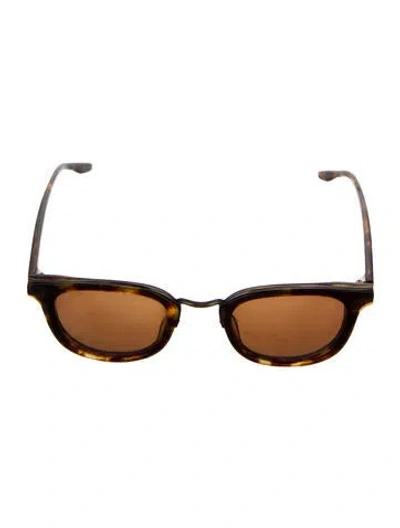 Pre-owned Barton Perreira Bryan 02 Square Sunglasses In Brown