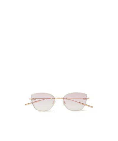 Barton Perreira Brandy Cat-eye Rose Gold-tone And Acetate Sunglasses In Pink