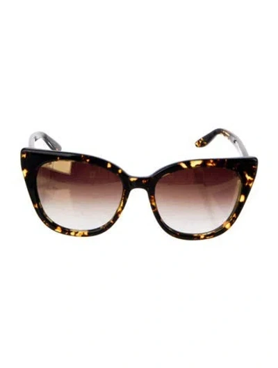 Pre-owned Barton Perreira Cat-eye Gradient Sunglasses In Black