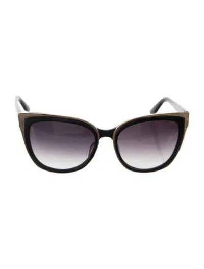 Pre-owned Barton Perreira Cat-eye Gradient Sunglasses In Black