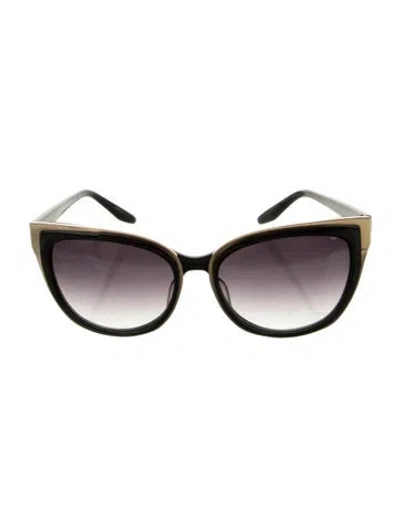 Pre-owned Barton Perreira Cat-eye Gradient Sunglasses In Black