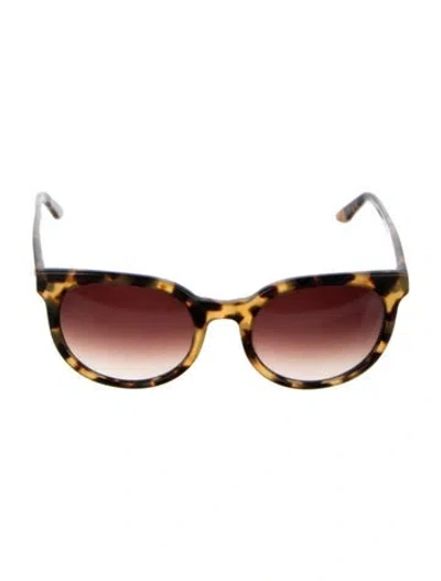 Pre-owned Barton Perreira Cat-eye Gradient Sunglasses In Brown