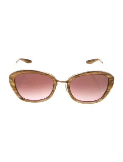Pre-owned Barton Perreira Cat-eye Gradient Sunglasses In Brown