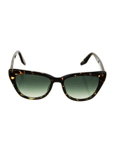 Pre-owned Barton Perreira Cat-eye Gradient Sunglasses In Brown