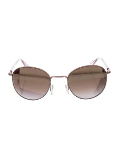 Pre-owned Barton Perreira Cat-eye Gradient Sunglasses In Gold