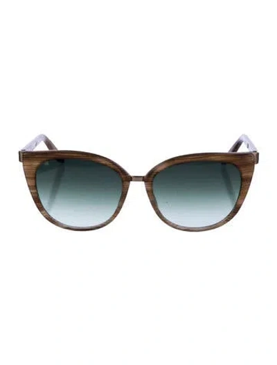 Pre-owned Barton Perreira Cat-eye Gradient Sunglasses In Neutral