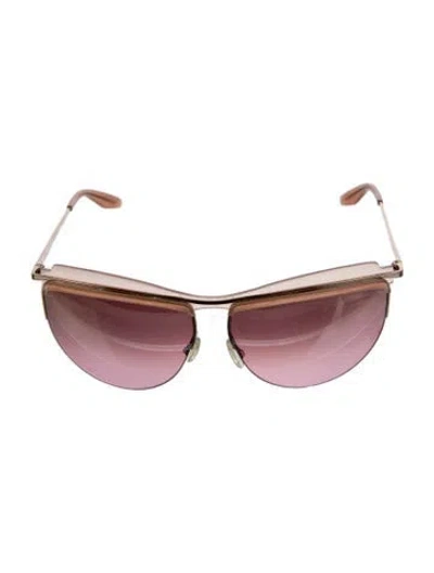 Pre-owned Barton Perreira Cat-eye Gradient Sunglasses In Pink