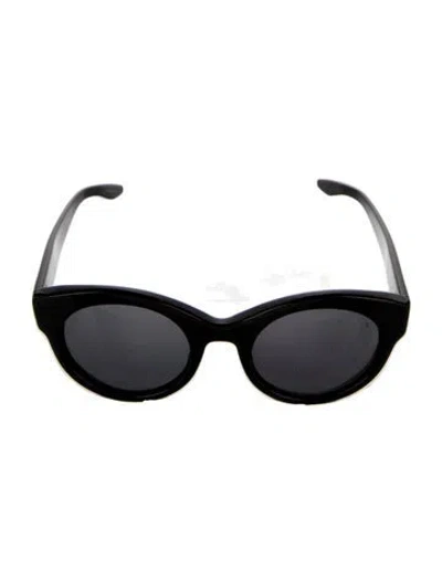Pre-owned Barton Perreira Cat-eye Tinted Sunglasses In Black