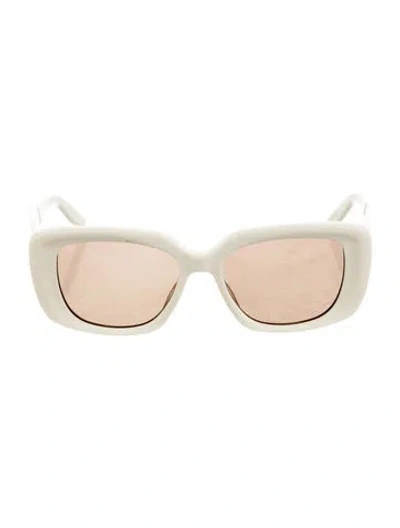 Pre-owned Barton Perreira Cat-eye Tinted Sunglasses In Yellow