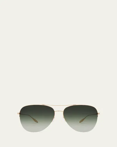 Barton Perreira Chevalier Titanium Aviator Sunglasses