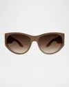 Barton Perreira Cruz Acetate Cat-eye Sunglasses In Brown