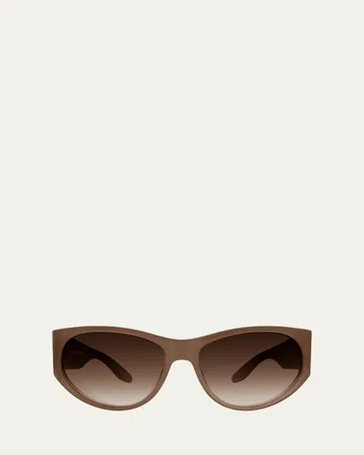 Barton Perreira Cruz Acetate Cat-eye Sunglasses In Brown