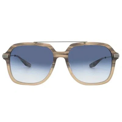 Pre-owned Barton Perreira D.ellis Indigo Gradient Navigator Men's Sunglasses Bp40033i 62w In Purple