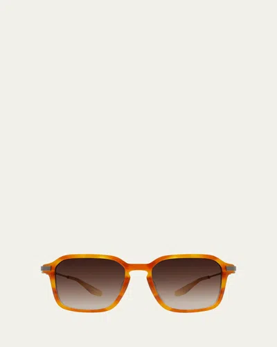 Barton Perreira Delo5401kw Square Zyl Sunglasses In Brown
