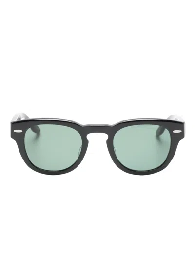Barton Perreira Demarco Round-frame Sunglasses In Black
