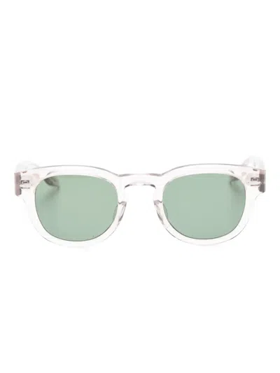 Barton Perreira Demarco Round-frame Sunglasses In Transparent