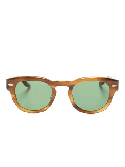 Barton Perreira Men's Demarco Acetate Square Sunglasses In Tortoise/silver/b