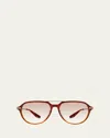 Barton Perreira Dunn Zyl & Acetate Aviator Sunglasses