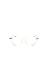 Barton Perreira Eugene Oval Frame Glasses In White