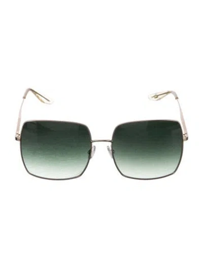 Pre-owned Barton Perreira Folasade Oversize Sunglasses In Gold