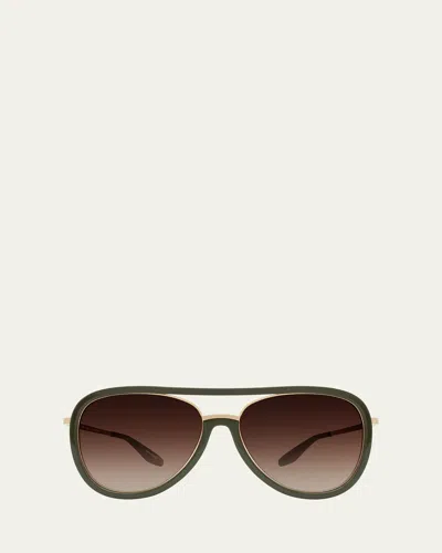 Barton Perreira Fossett Aviator Sunglasses