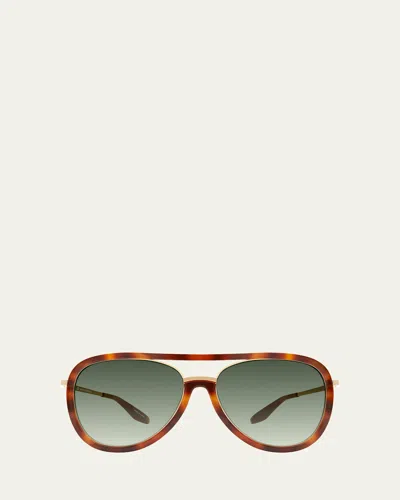 Barton Perreira Fossett Aviator Sunglasses In No Color3