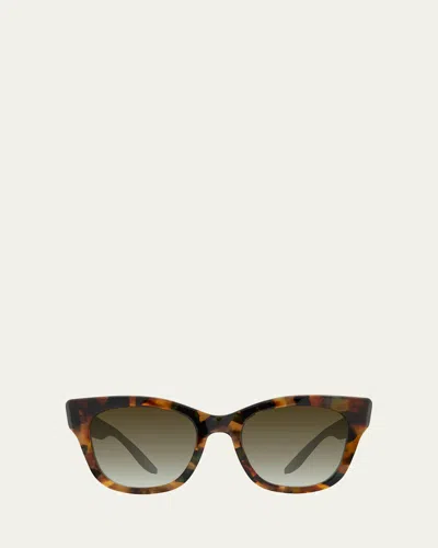 Barton Perreira Gibson 50mm Acetate Cat-eye Sunglasses In Brown