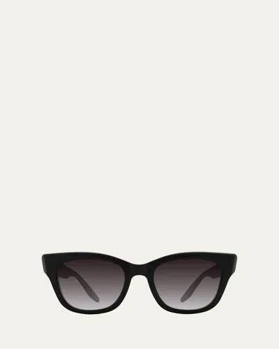 Barton Perreira Gibson 50mm Acetate Cat-eye Sunglasses In Black
