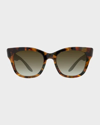 Barton Perreira Gibson 50mm Acetate Cat-eye Sunglasses In Brown