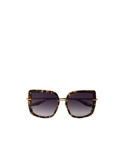 Barton Perreira Margret Square-frame Tortoiseshell Acetate And Gold-tone Sunglasses In Brown