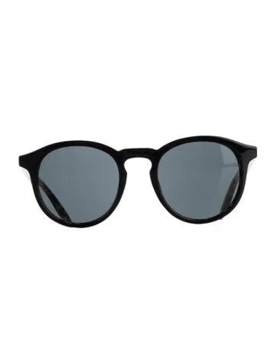 Pre-owned Barton Perreira Isadora Round Sunglasses In Black