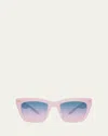 Barton Perreira Kate Cat-eye Sunglasses In Pink