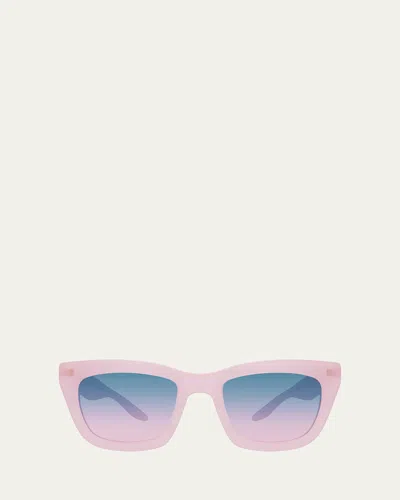 Barton Perreira Kate Cat-eye Sunglasses In Pink
